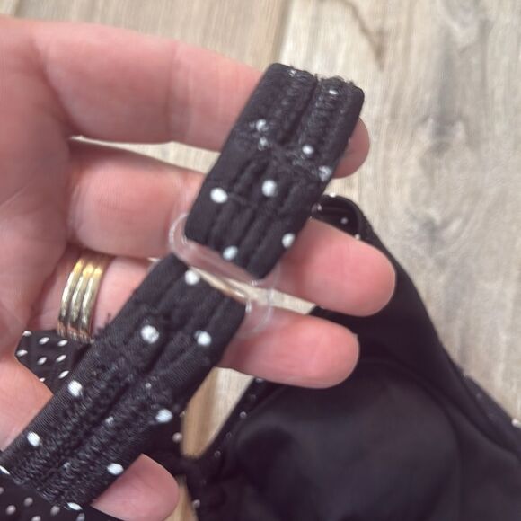 Speedo Polka Dot Swimsuit Halter Neck One Piece Size 14 - Picture 7 of 12